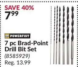 Princess Auto 7 pc Brad-Point Drill Bit Set offer