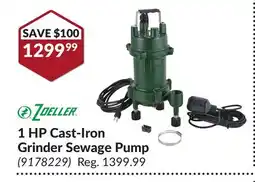 Princess Auto 1 HP Cast-Iron Grinder Sewage Pump offer