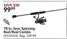 Princess Auto 78 in. Sync Spinning Rod/Reel Combo offer