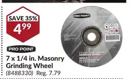 Princess Auto 7 x 1/4 in. Masonry Grinding Wheel offer