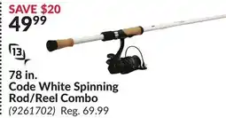 Princess Auto 78 in. Code White Spinning Rod/Reel Combo offer