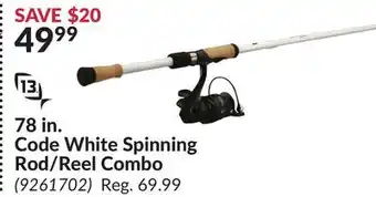 Princess Auto 78 in. Code White Spinning Rod/Reel Combo offer