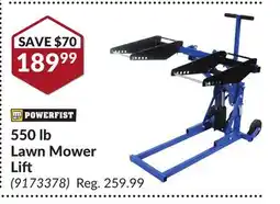 Princess Auto 550 lb Lawn Mower Lift offer