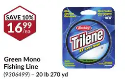 Princess Auto Green Mono Fishing Line offer