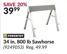 Princess Auto 34 in. 800 lb Sawhorse offer