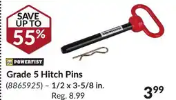 Princess Auto Grade 5 Hitch Pins offer
