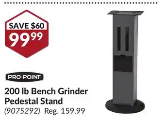 Princess Auto 200 lb Bench Grinder Pedestal Stand offer