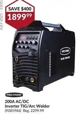Princess Auto 2025-330107 200A AC/DC Inverter TIG/Arc Welder offer