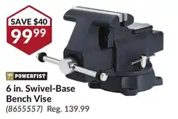 Princess Auto 6 in. Swivel-Base Bench Vise offer