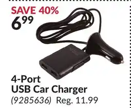 Princess Auto 4-Port USB Car Charger offer