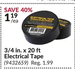 Princess Auto 3/4 in. x 20 ft Electrical Tape offer