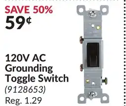 Princess Auto 120V AC Grounding Toggle Switch offer