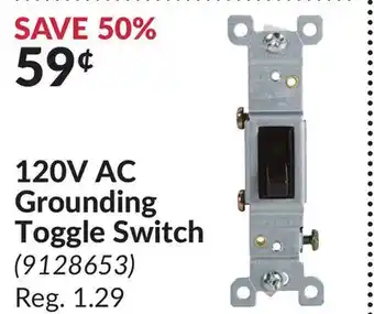 Princess Auto 120V AC Grounding Toggle Switch offer