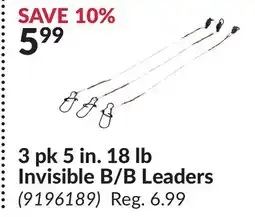 Princess Auto 3 pk 5 in. 18 lb Invisible B/B Leaders offer