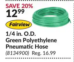 Princess Auto 1/4 in. O. D. Green Polyethylene Pneumatic Hose offer