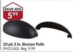 Princess Auto 10 pk 3 in. Bronze Pulls offer