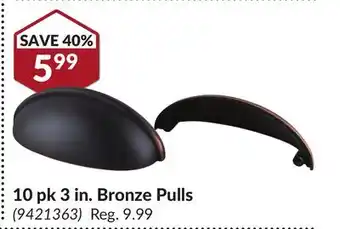 Princess Auto 10 pk 3 in. Bronze Pulls offer