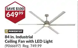 Princess Auto 84 in. Industrial Ceiling Fan with LED Light offer
