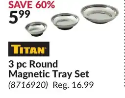 Princess Auto 3 pc Round Magnetic Tray Set offer