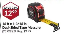 Princess Auto 16 ft x 1-3/16 in. Dual-Sided Tape Measure offer