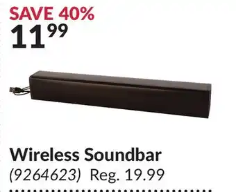 Princess Auto Wireless Soundbar offer
