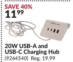 Princess Auto 20W USB-A and USB-C Charging Hub offer
