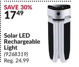 Princess Auto Solar LED Rechargeable Light offer