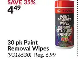 Princess Auto 30 pk Paint Removal Wipes offer