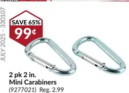 Princess Auto 2 in. Mini Carabiners offer