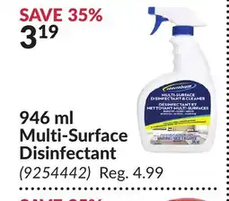 Princess Auto 946 ml Multi-Surface Disinfectant offer