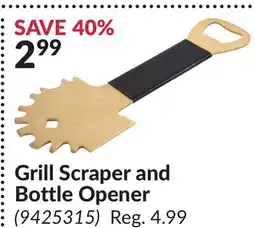 Princess Auto Grill Scraper and Bottle Opener offer