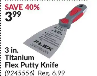 Princess Auto 3 in. Titanium Flex Putty Knife offer