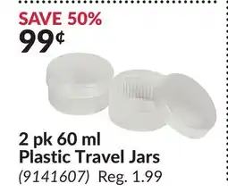 Princess Auto 2 pk 60 ml Plastic Travel Jars offer