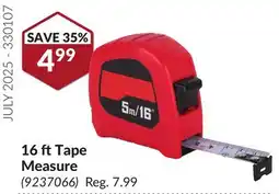 Princess Auto 16 ft Tape Measure offer