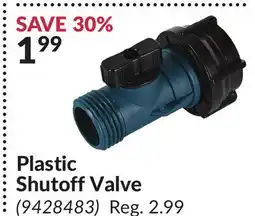 Princess Auto Plastic Shutoff Valve offer