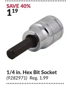 Princess Auto 1/4 in. Hex Bit Socket offer