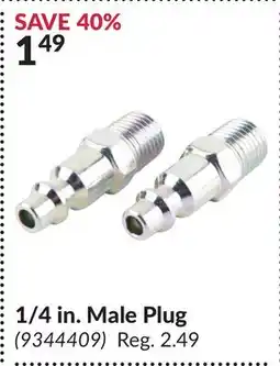 Princess Auto 1/4 in. Male Plug offer