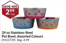 Princess Auto 24 oz Stainless-Steel Pet Bowl offer