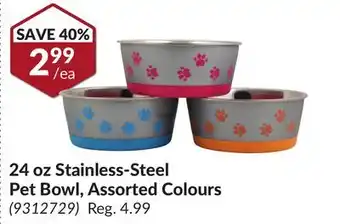 Princess Auto 24 oz Stainless-Steel Pet Bowl offer