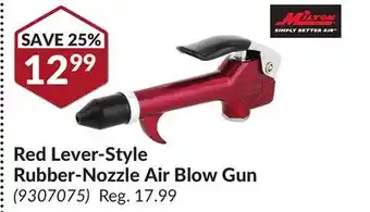 Princess Auto Red Lever-Style Rubber-Nozzle Air Blow Gun offer