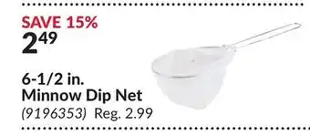 Princess Auto 6-1/2 in. Minnow Dip Net offer