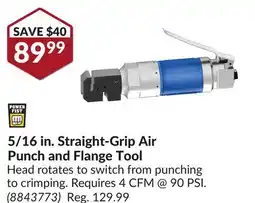 Princess Auto 5/16 in. Straight-Grip Air Punch and Flange Tool offer