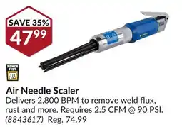 Princess Auto Air Needle Scaler offer