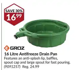 Princess Auto 16 Litre Antifreeze Drain Pan offer
