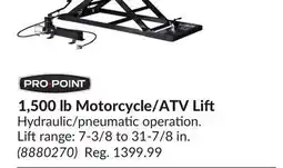 Princess Auto 1,500 lb Motorcycle/ATV Li offer