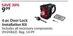 Princess Auto 6 pc Door Lock Installation Kit offer