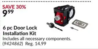 Princess Auto 6 pc Door Lock Installation Kit offer