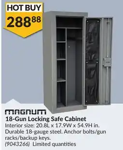 Princess Auto 18-Gun Locking Safe Cabinet offer