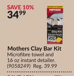 Princess Auto Mothers Clay Bar Kit offer