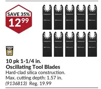 Princess Auto 10 pk 1-1/4 in. Oscillating Tool Blades offer